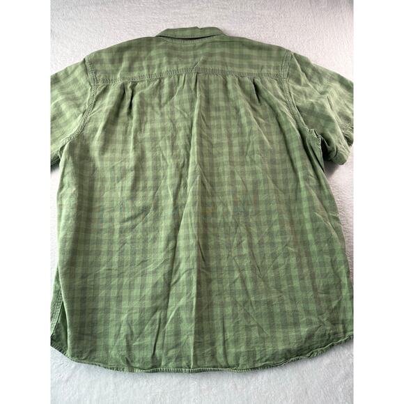 Carhartt Loose Fit Mens Work Shirt Size XL Plaid Rugged Short Sleeve Button Up - Picture 7 of 7